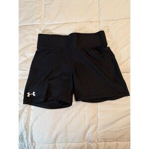 Under Armour HeatGear Mid Compression Shorts Women’s Med Black Stretch 4" Middy
